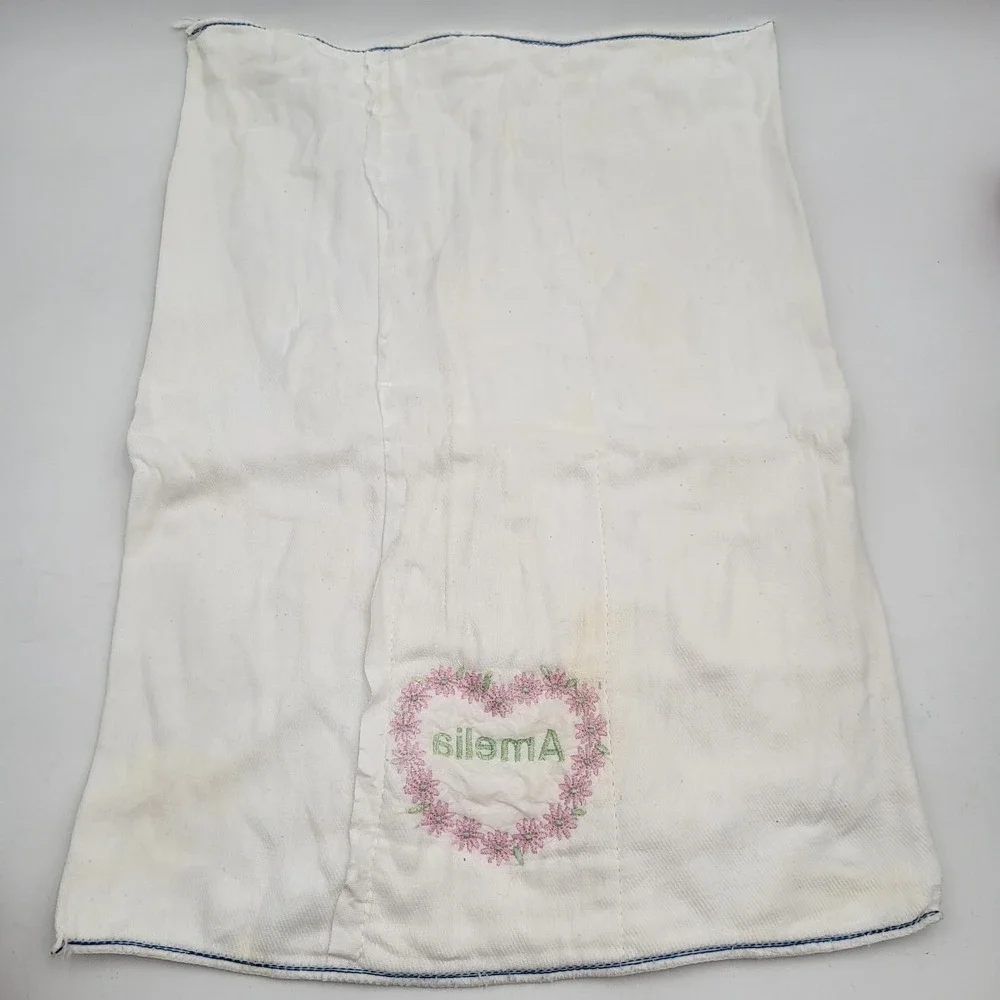 Vintage Gerber Baby Blanket, quilted Style with Personalized Name 